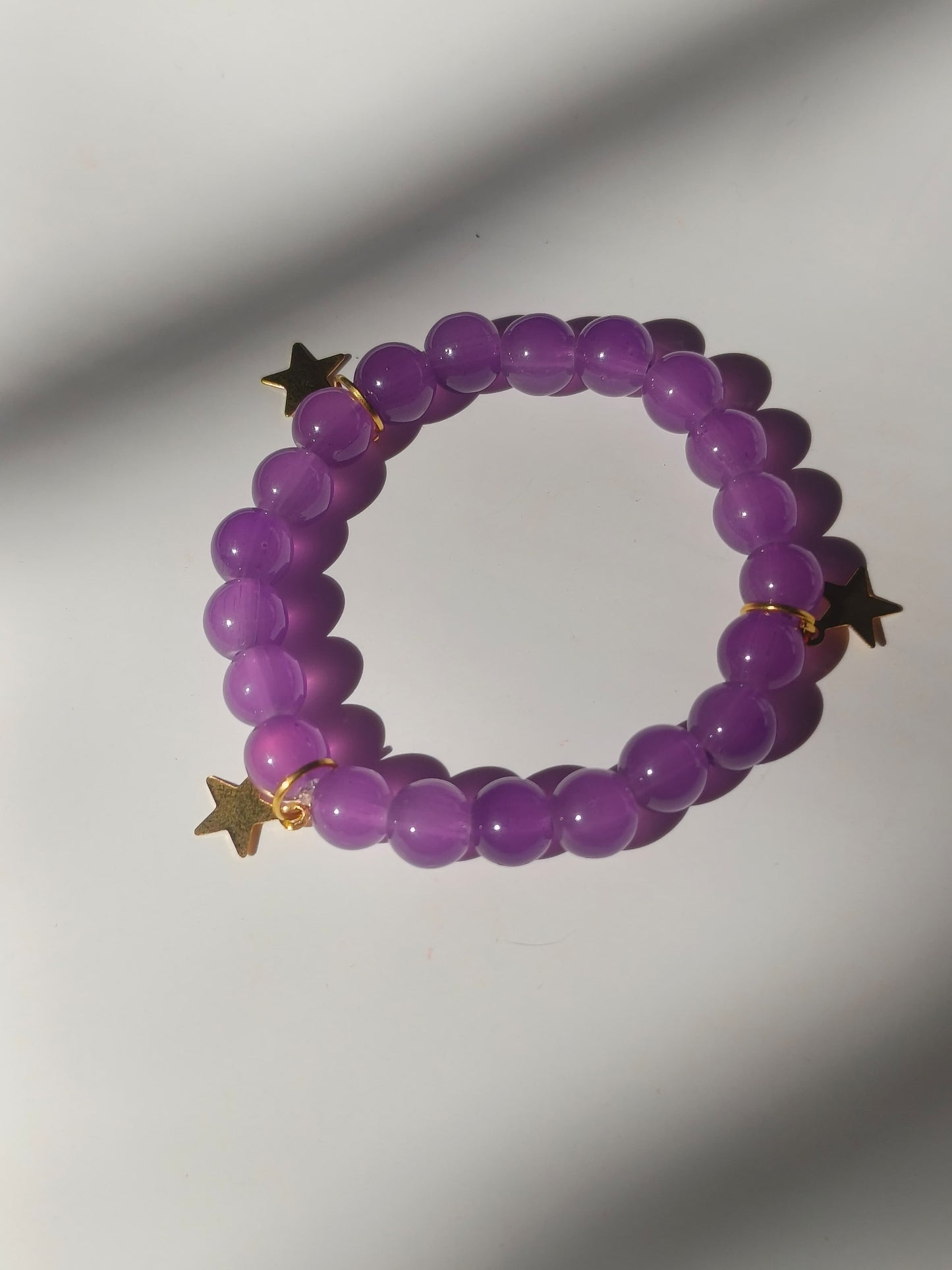 Purple bow beaded set