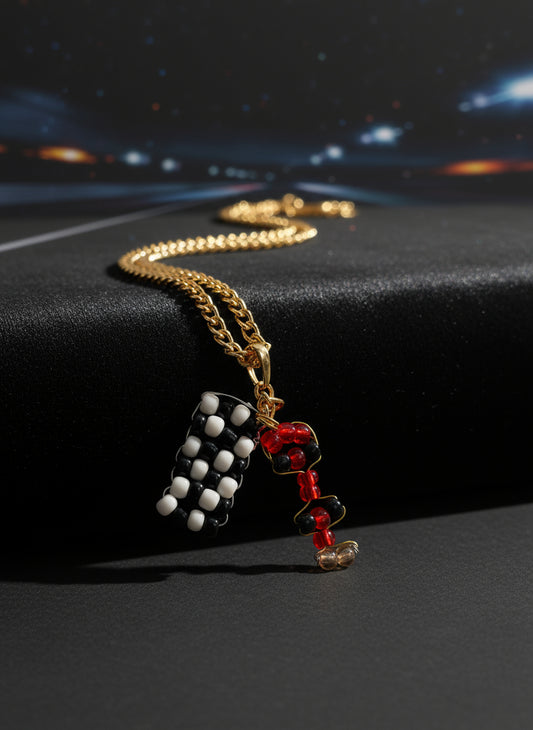 Elegant F1 car pendent