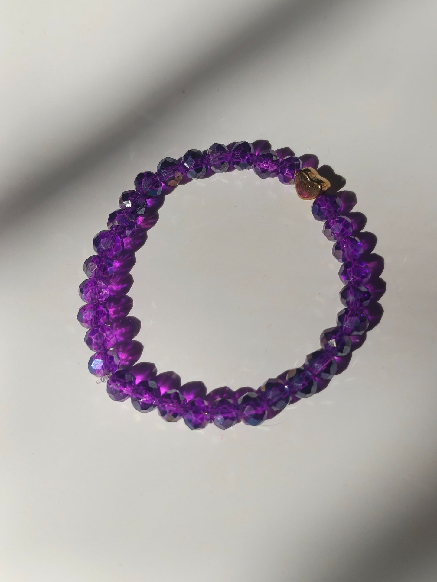 Purple bow beaded set