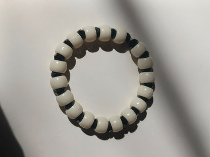 Black & white trio bracelet set