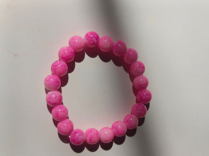 Pink butterfly charm bracelet set