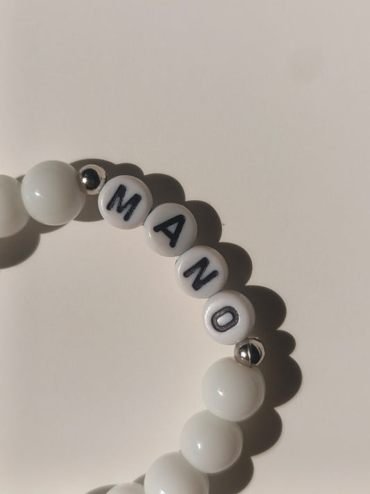 CalmWhite Custom Letter Bracelet