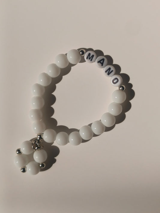 CalmWhite Custom Letter Bracelet
